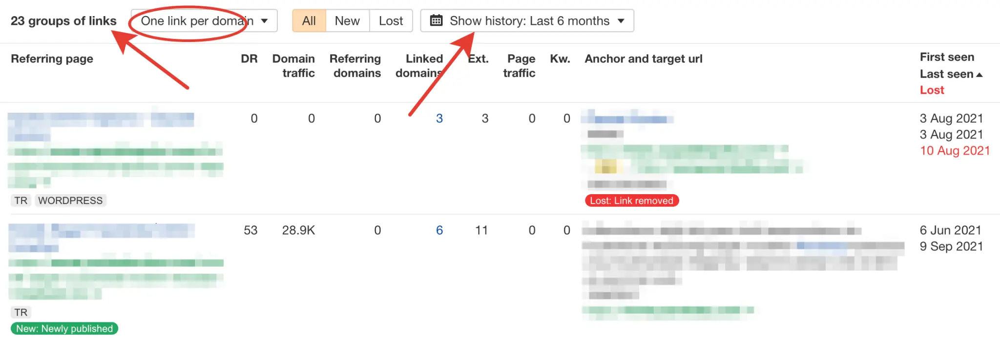 Ahrefs Backlink Analizi