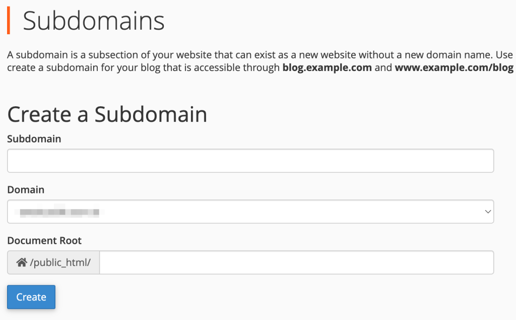 Cpanel ile Subdomain Oluşturmak