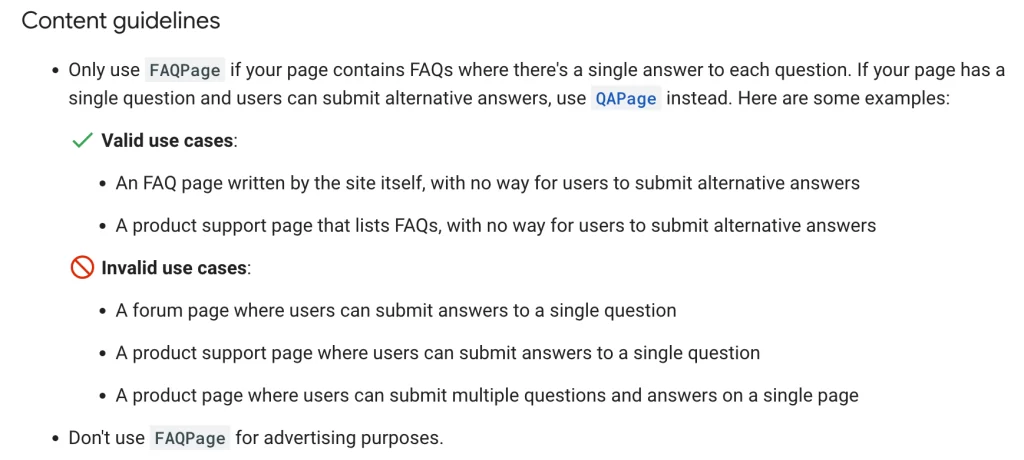 FAQ Schema Önerileri