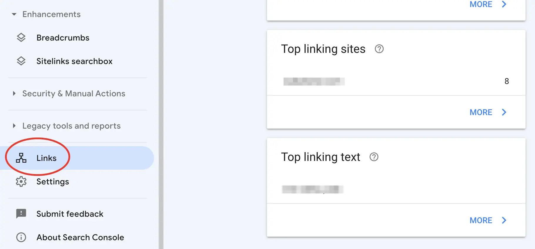 Search Console Backlink