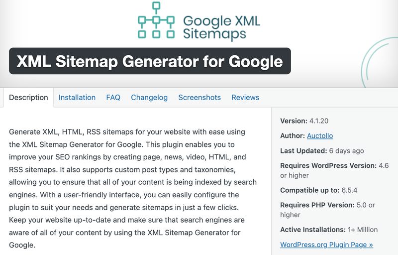WordPress XML Sitemap Eklentisi